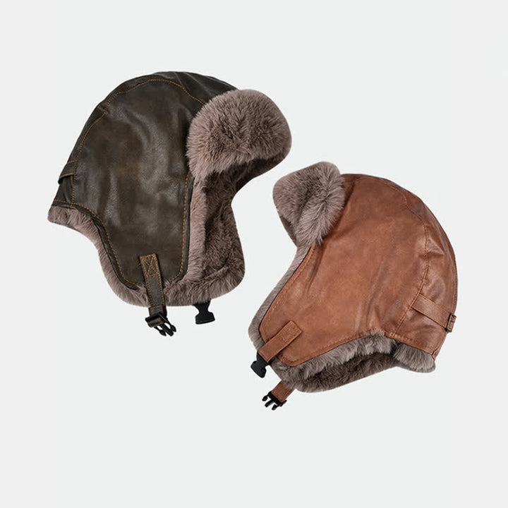 Cappello da pilota moderno, freddo, caldo e spesso, invernale - image 2