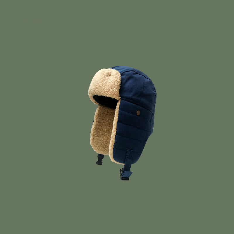 Cappello da pilota con paraorecchie in peluche tinta unita - Marina Militare - Regolabile (21 5/8" - 23 1/4") - image 8