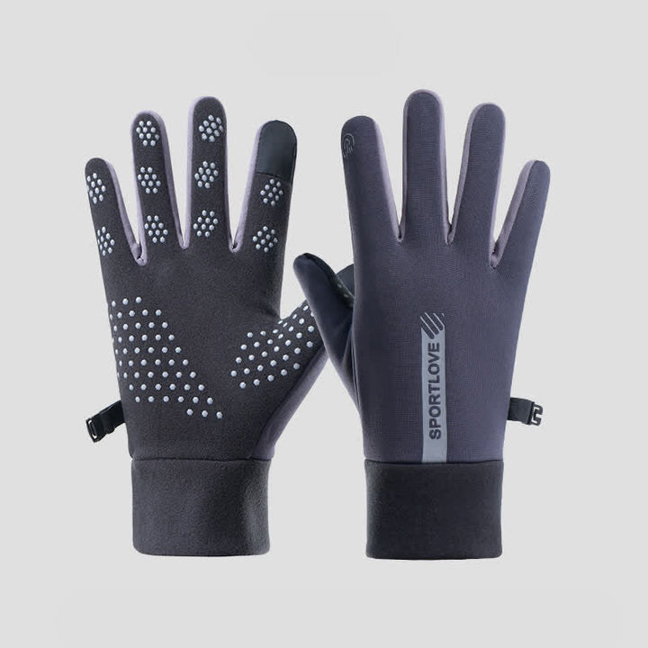 Guanti da ciclismo per esterni antiscivolo con touch screen Sport Lover - Grigio - image 5