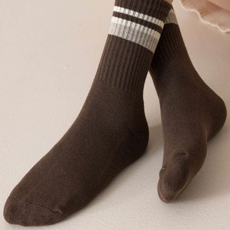 Calzini Classic Stripe Thicken Crew - image 6