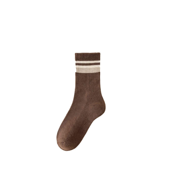 Calzini Classic Stripe Thicken Crew - Marrone - 6 paia - Taglia unica (US 6 - US 10) - image 5