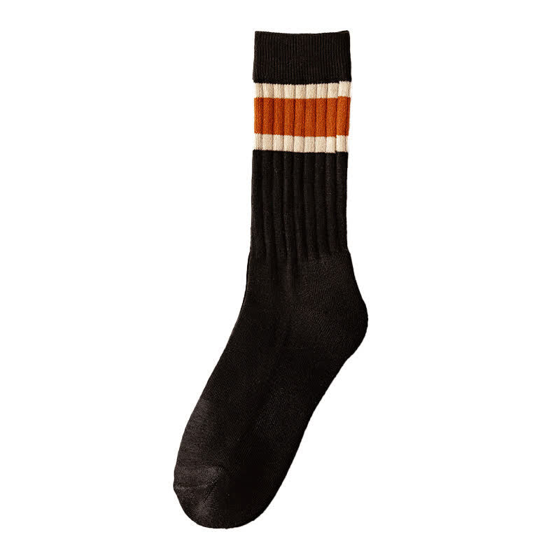 Calzini casual a righe multicolori - Nero - 6 paia - Taglia unica (US 6.5 - US 10.5) - image 2