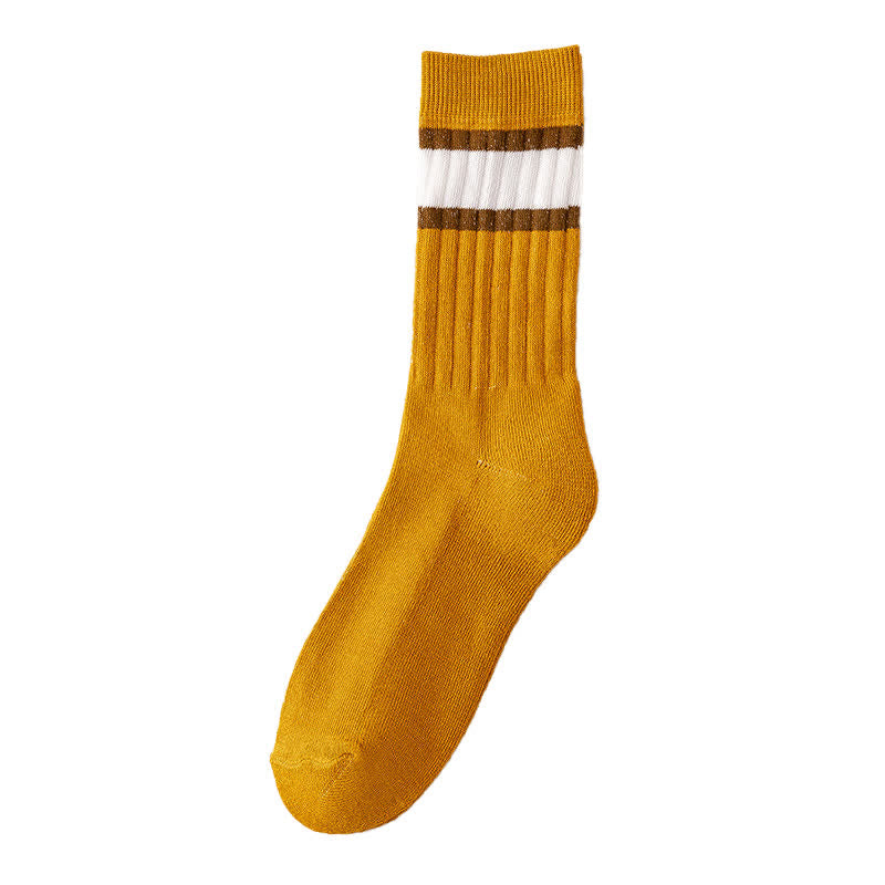 Calzini casual a righe multicolori - Giallo - 6 paia - Taglia unica (US 6.5 - US 10.5) - image 10