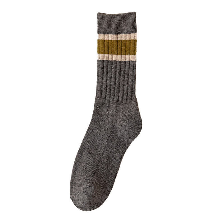 Calzini casual a righe multicolori - Grigio scuro - 6 paia - Taglia unica (US 6.5 - US 10.5) - image 8