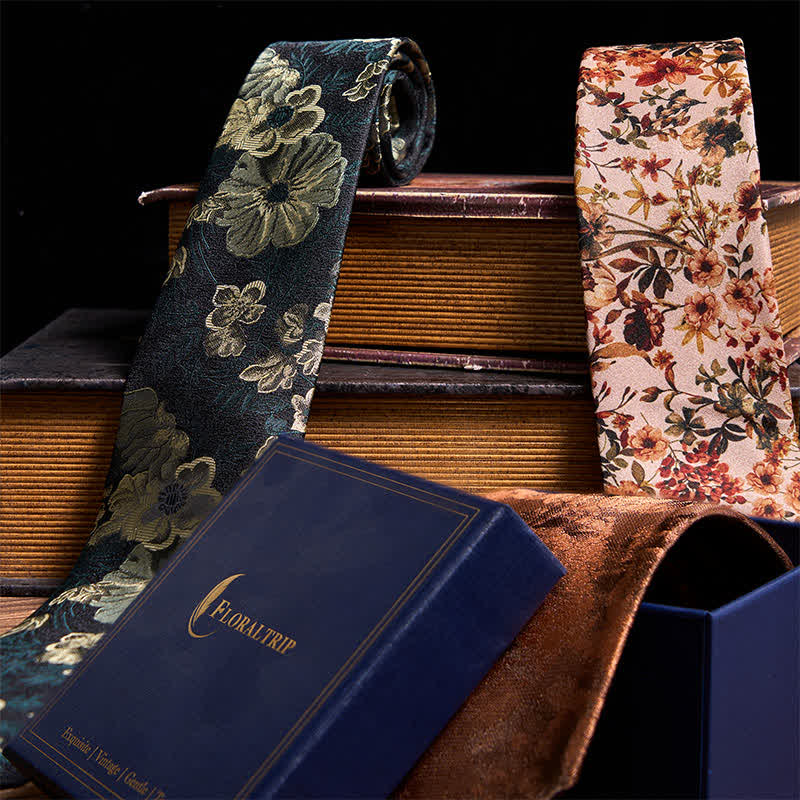 Elegante set di cravatte casual floreali da 3 pezzi - image 3
