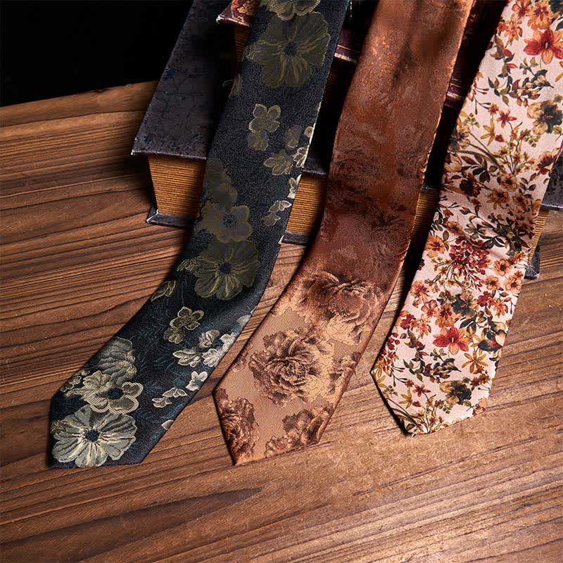 Elegante set di cravatte casual floreali da 3 pezzi - Pacchetto Set - image 0