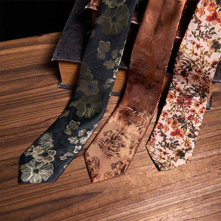 Elegante set di cravatte casual floreali da 3 pezzi - Pacchetto Set - image 0
