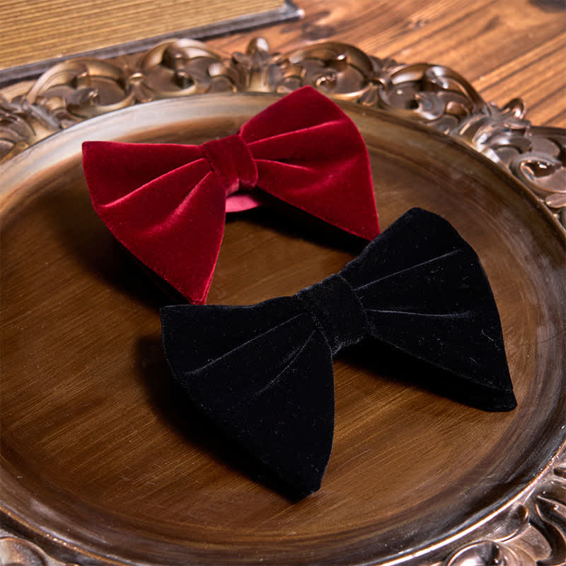 Set di 3 papillon oversize in velluto rosso della serie 3 - image 4