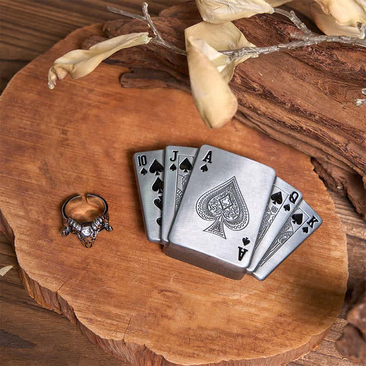 Set di anelli fantasma capra con fibbia accendino fai da te Ace Poker - image 1