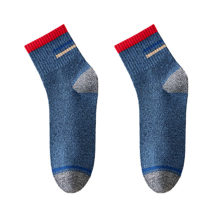 Calzini alla moda a righe da uomo - Blu - 6 paia - Taglia unica (US 6.5 - US 10) - image 2