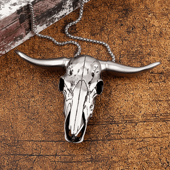 Fibbia per cintura con ciondolo multifunzione EDC a forma di testa di toro Longhorn - image 8