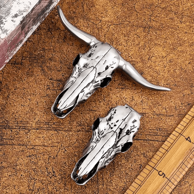 Fibbia per cintura con ciondolo multifunzione EDC a forma di testa di toro Longhorn - image 9