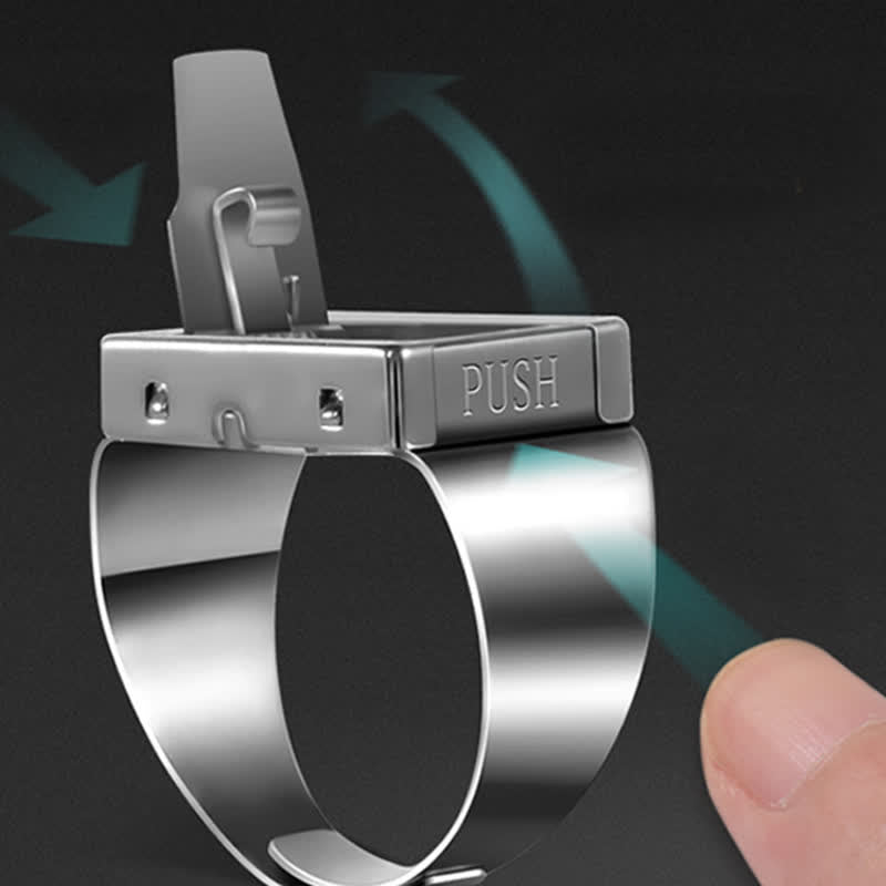 Anello regolabile multifunzionale con lama nascosta - image 2