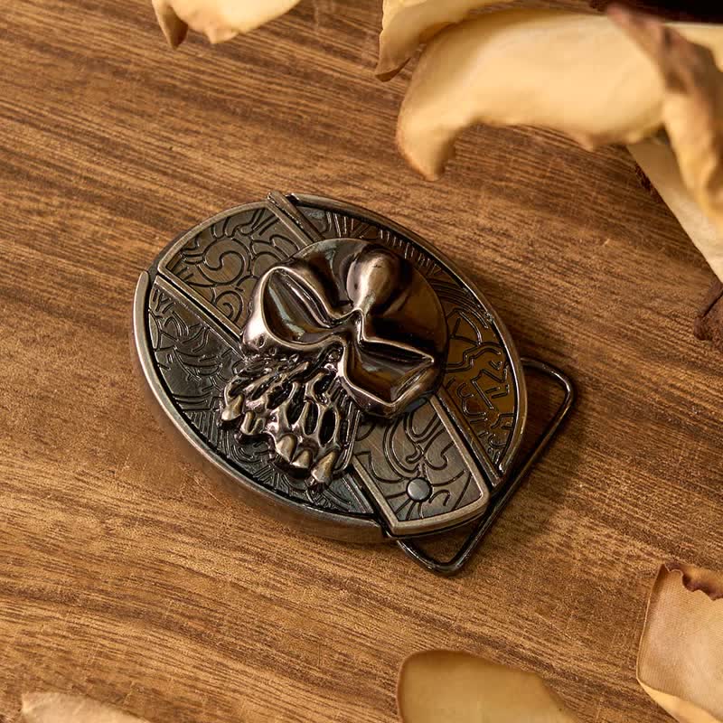 Set di cravatte Bolo con ciondolo a forma di mucca, fibbia per cintura con coltello nascosto fai da te e teschio - image 3
