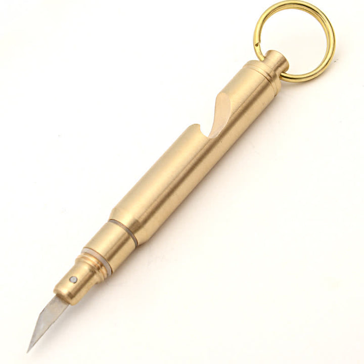 Apribottiglie multifunzionale, coltello nascosto, portachiavi a forma di proiettile staccabile - image 1