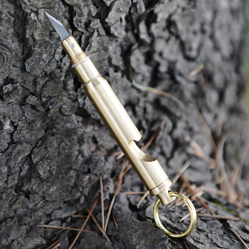 Apribottiglie multifunzionale, coltello nascosto, portachiavi a forma di proiettile staccabile - image 10