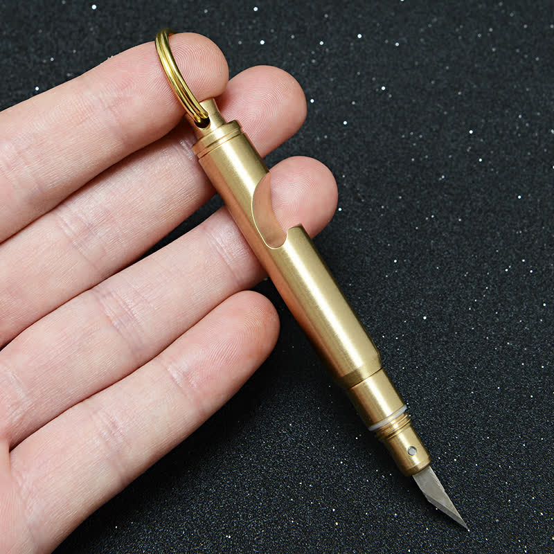 Apribottiglie multifunzionale, coltello nascosto, portachiavi a forma di proiettile staccabile - image 2