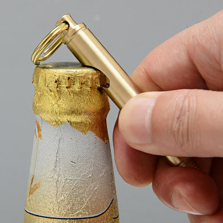 Apribottiglie multifunzionale, coltello nascosto, portachiavi a forma di proiettile staccabile - image 3