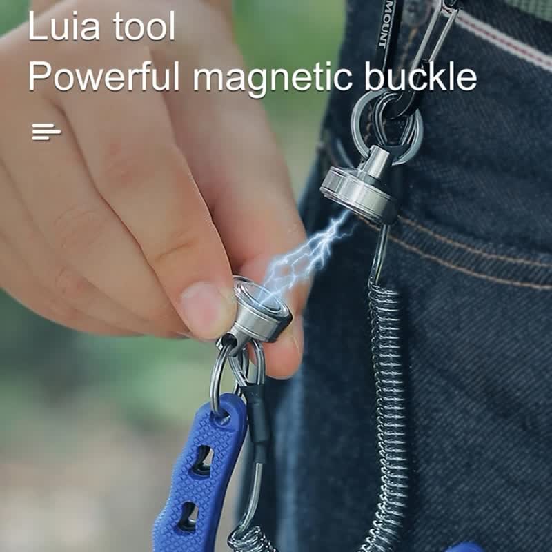 Portachiavi con supporto magnetico per rilascio rete con corda a molla - image 4