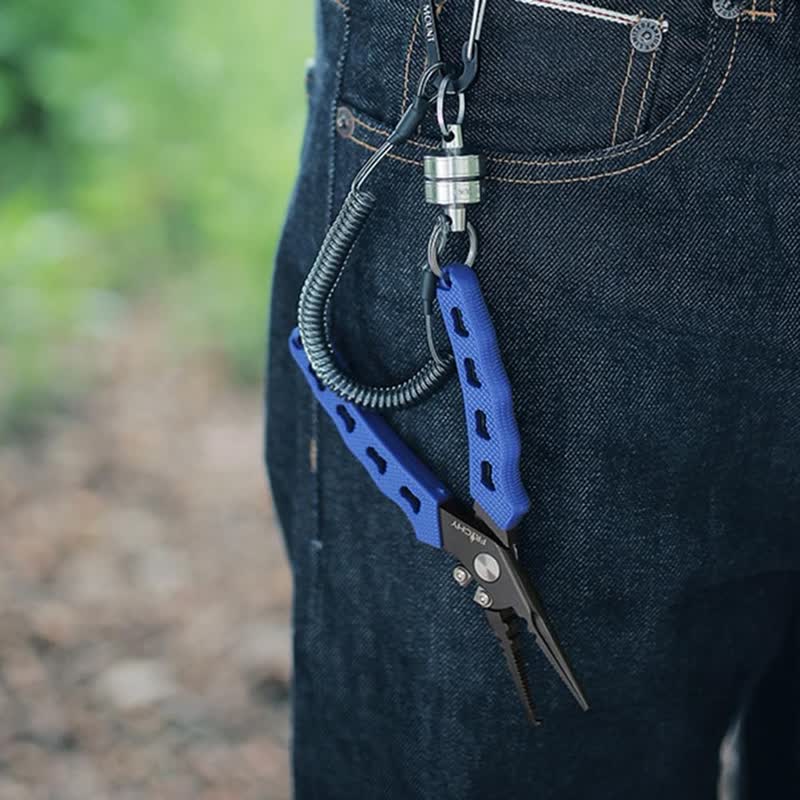Portachiavi con supporto magnetico per rilascio rete con corda a molla - image 1