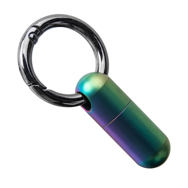 Portachiavi contenitore per pillole impermeabile compatto di piccole dimensioni - Colorato - image 13