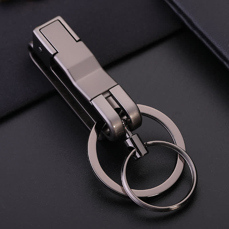 Portachiavi rimovibile anti-smarrimento da appendere alla vita - Grigio - image 0