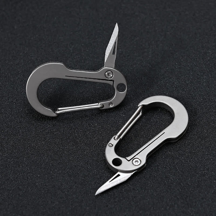 Coltello pieghevole, taglierino tascabile, moschettone portachiavi - image 13