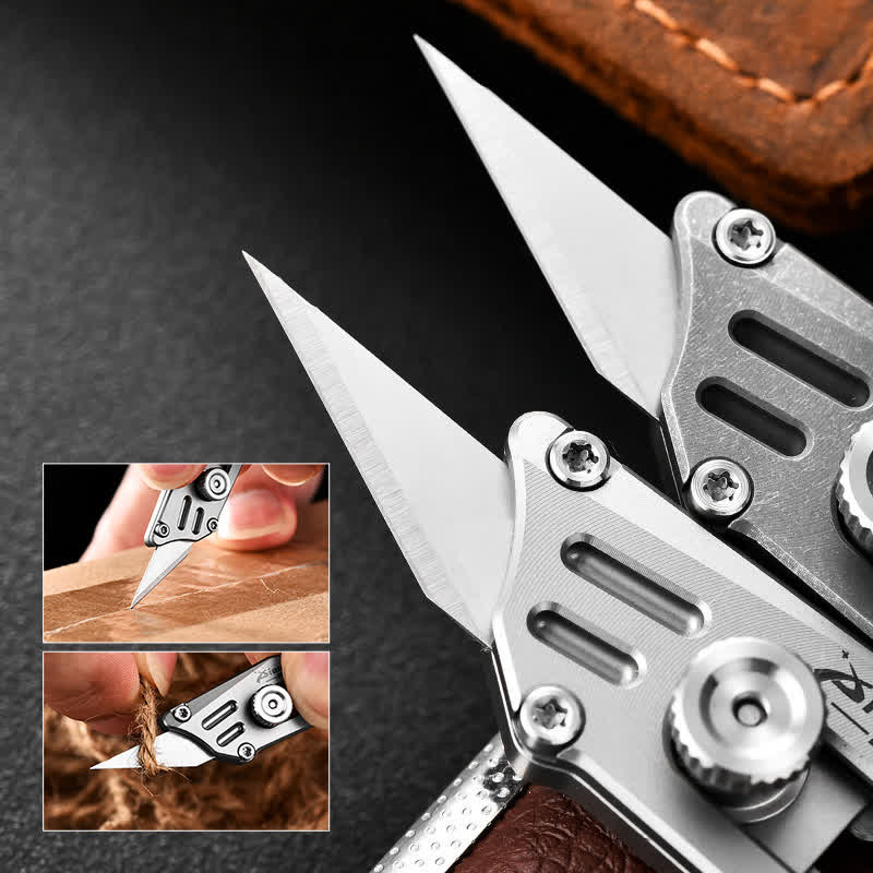 Portachiavi con taglierina portatile per unboxing e coltellino tascabile Push - image 1