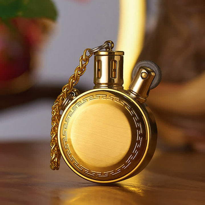 Accendino antico vintage Rougn ricaricabile a cherosene - Oro antico - image 12