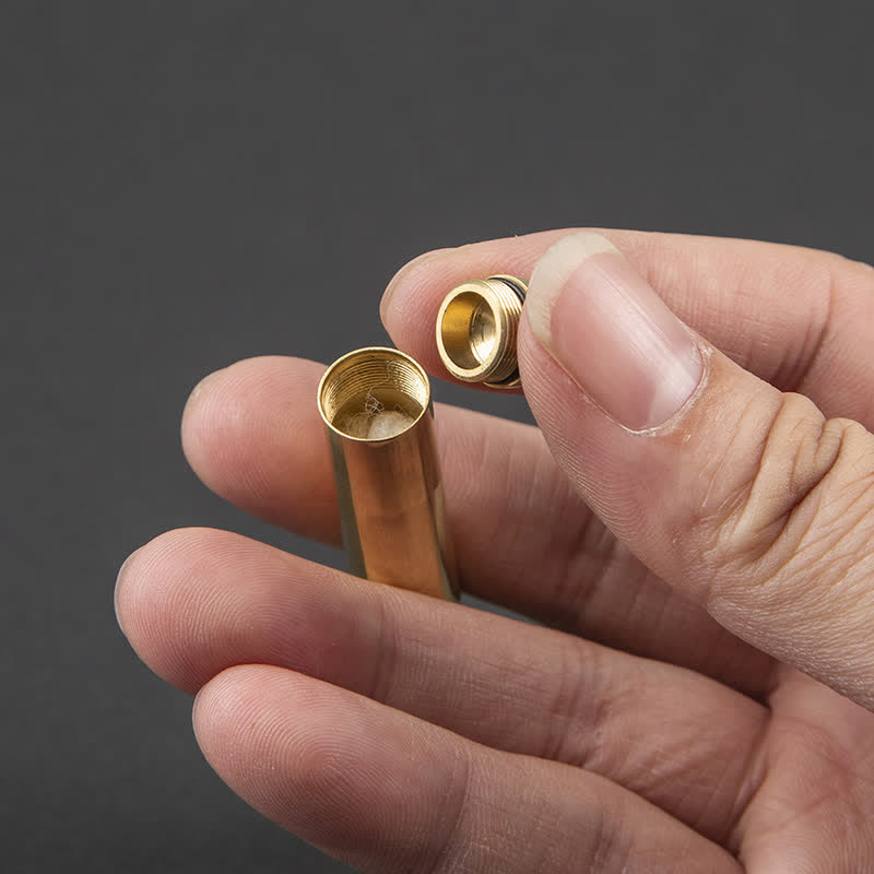 Mini accendino a cherosene ricaricabile a forma di sigaretta a forma di bastone lungo in oro - image 3