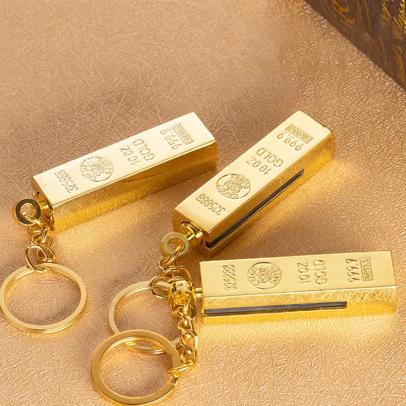Accendino a olio ricaricabile con fiammifero da dollaro in oro - image 4