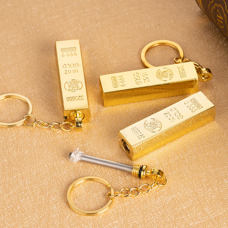Accendino a olio ricaricabile con fiammifero da dollaro in oro - image 7
