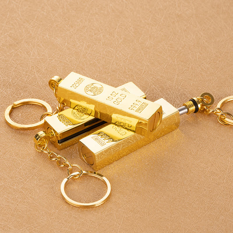 Accendino a olio ricaricabile con fiammifero da dollaro in oro - image 5