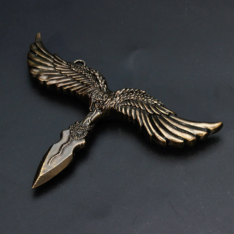 Portachiavi con lama tagliente Eagle Ghost Sting - Aquila - Bronzo antico - image 5