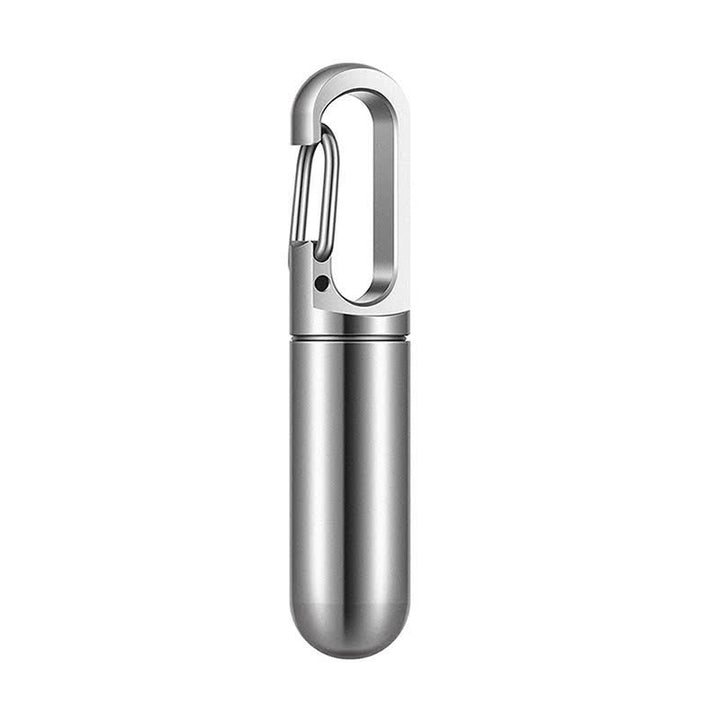 Portachiavi porta pillole portatile piccolo - Stile n. 1 / Argento - image 2