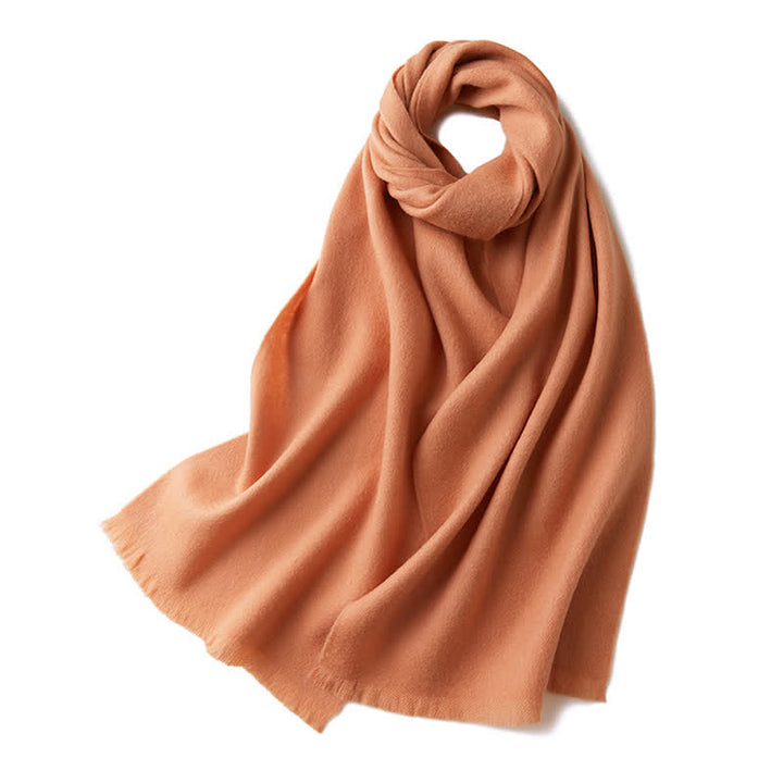 Scialle caldo unisex semplice tinta unita pura sciarpa di lana