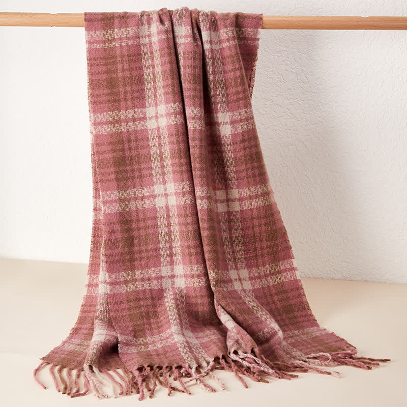 Sciarpa unisex di lusso in stile britannico con motivo a quadri e nappe - Stile n. 8 - image 13