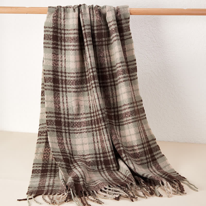 Sciarpa unisex di lusso in stile britannico con motivo a quadri e nappe - Stile n. 7 - image 12
