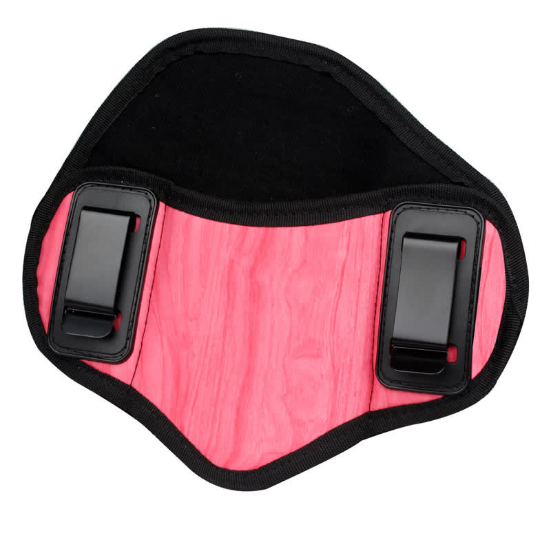 Borsa da cintura in pelle con clip per fondina tattica per esterni - Rosa - Destra - image 8