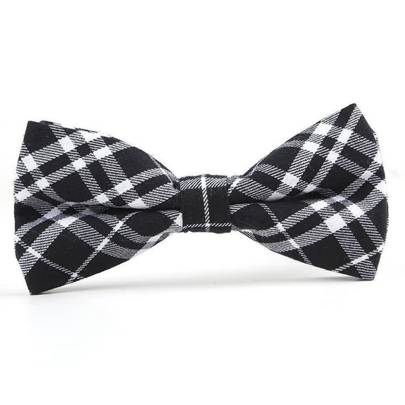 Cravatta a farfalla con motivo scozzese alla moda da uomo - Stile n. 6 - Papillon - image 28