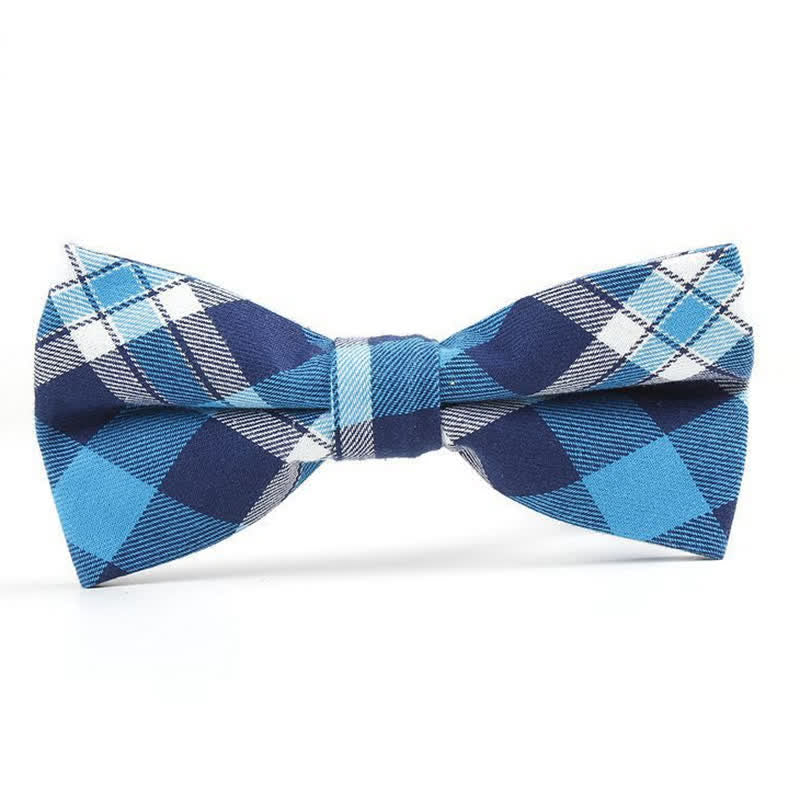 Cravatta a farfalla con motivo scozzese alla moda da uomo - Stile n. 14 - Papillon - image 52