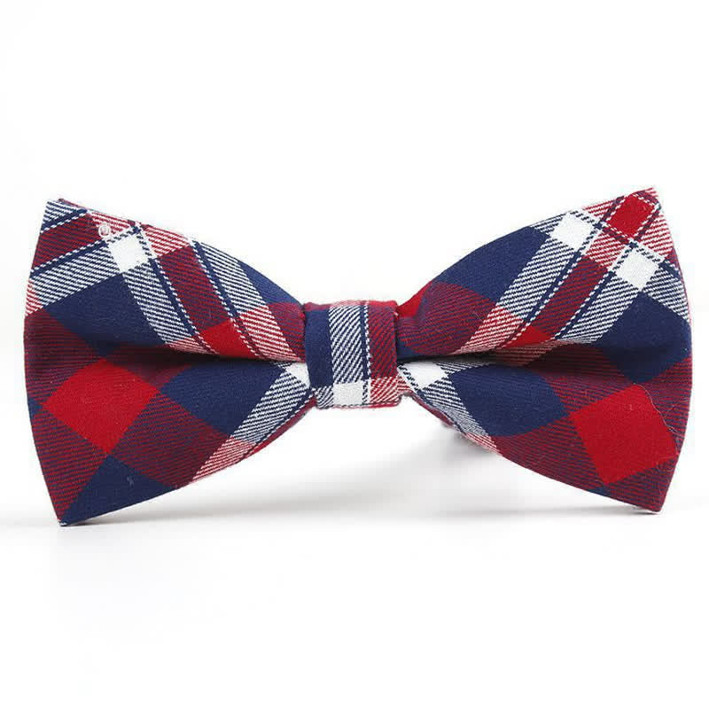 Cravatta a farfalla con motivo scozzese alla moda da uomo - Stile n. 10 - Papillon - image 40