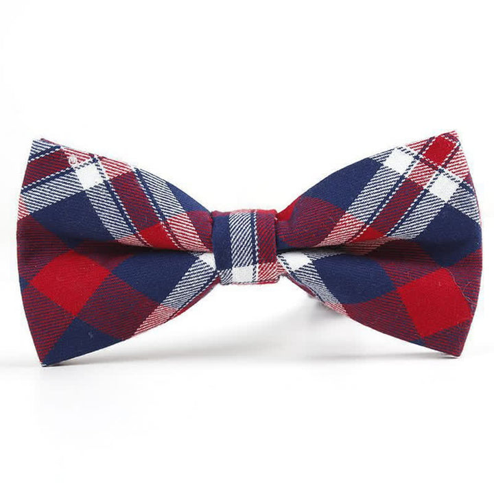Cravatta a farfalla con motivo scozzese alla moda da uomo - Stile n. 10 - Papillon - image 40