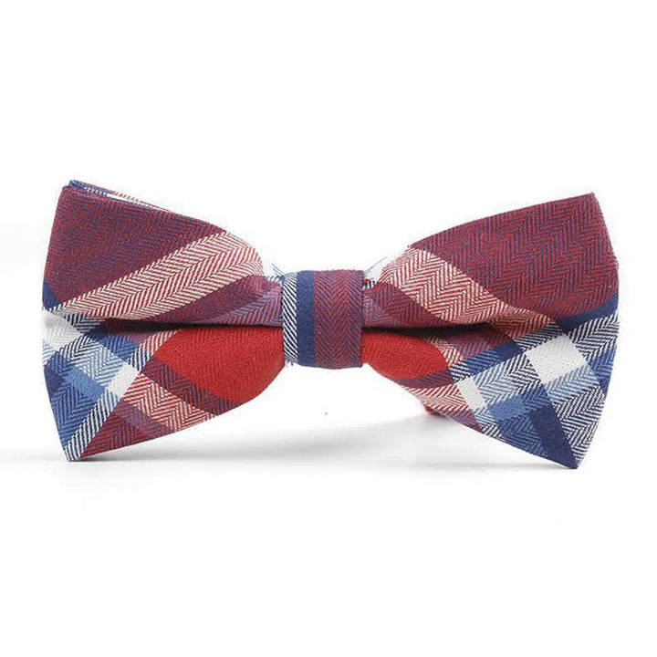 Cravatta a farfalla con motivo scozzese alla moda da uomo - Stile n. 7 - Papillon - image 31