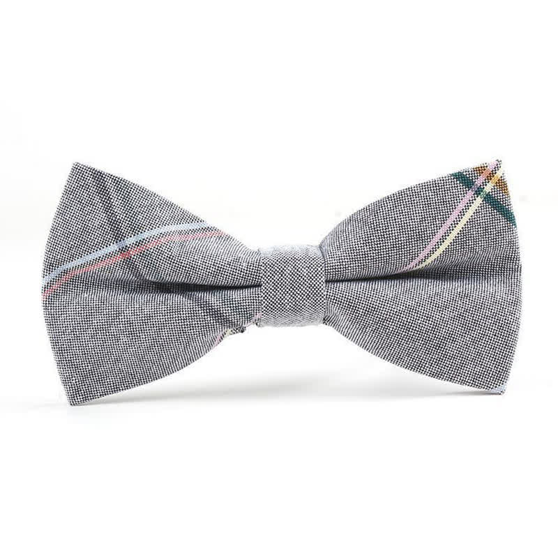 Cravatta a farfalla con motivo scozzese alla moda da uomo - Stile n. 2 - Papillon - image 10