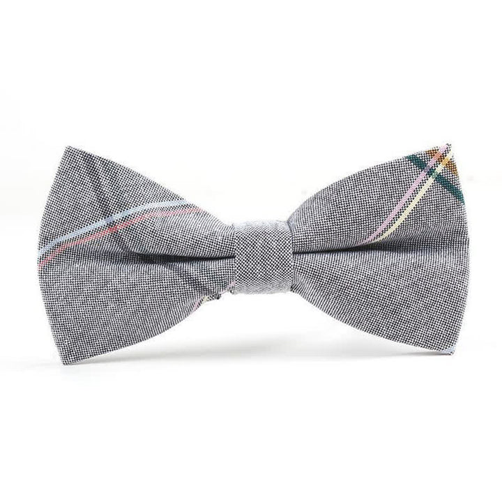 Cravatta a farfalla con motivo scozzese alla moda da uomo - Stile n. 2 - Papillon - image 10