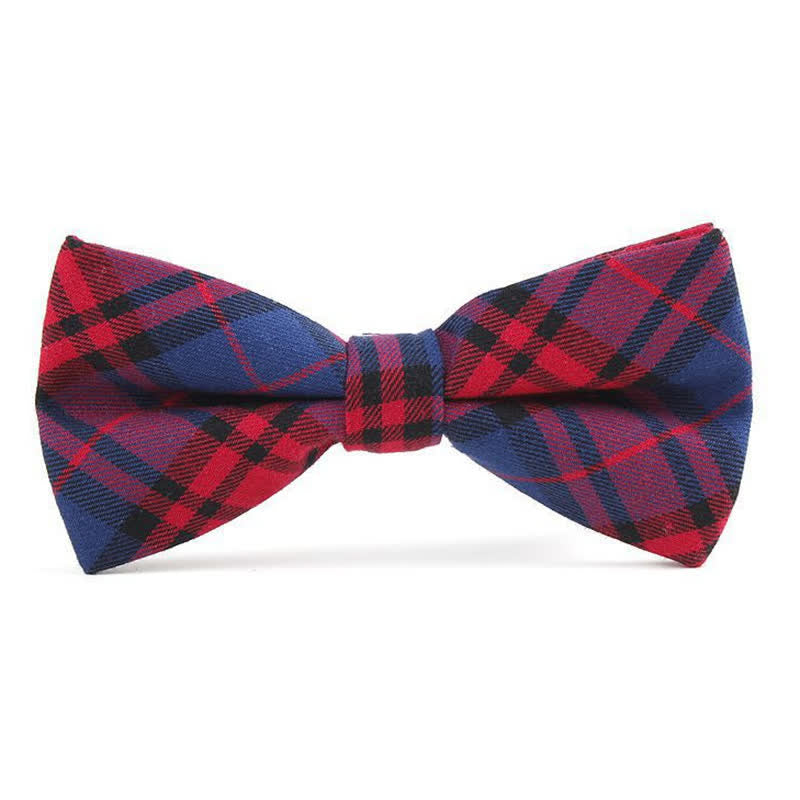 Cravatta a farfalla con motivo scozzese alla moda da uomo - Stile n. 4 - Papillon - image 22