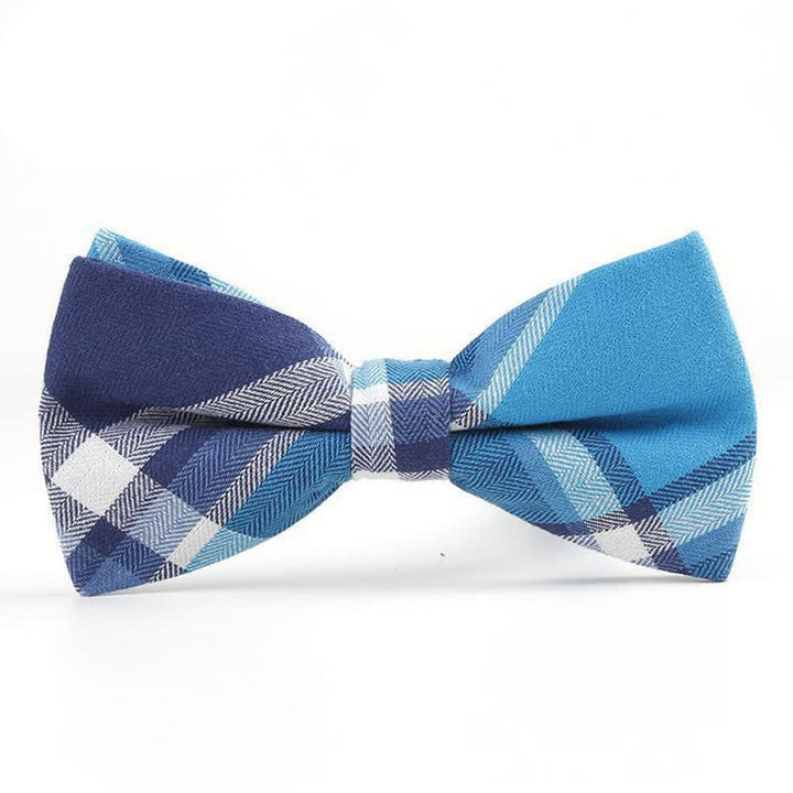 Cravatta a farfalla con motivo scozzese alla moda da uomo - Stile n. 8 - Papillon - image 34
