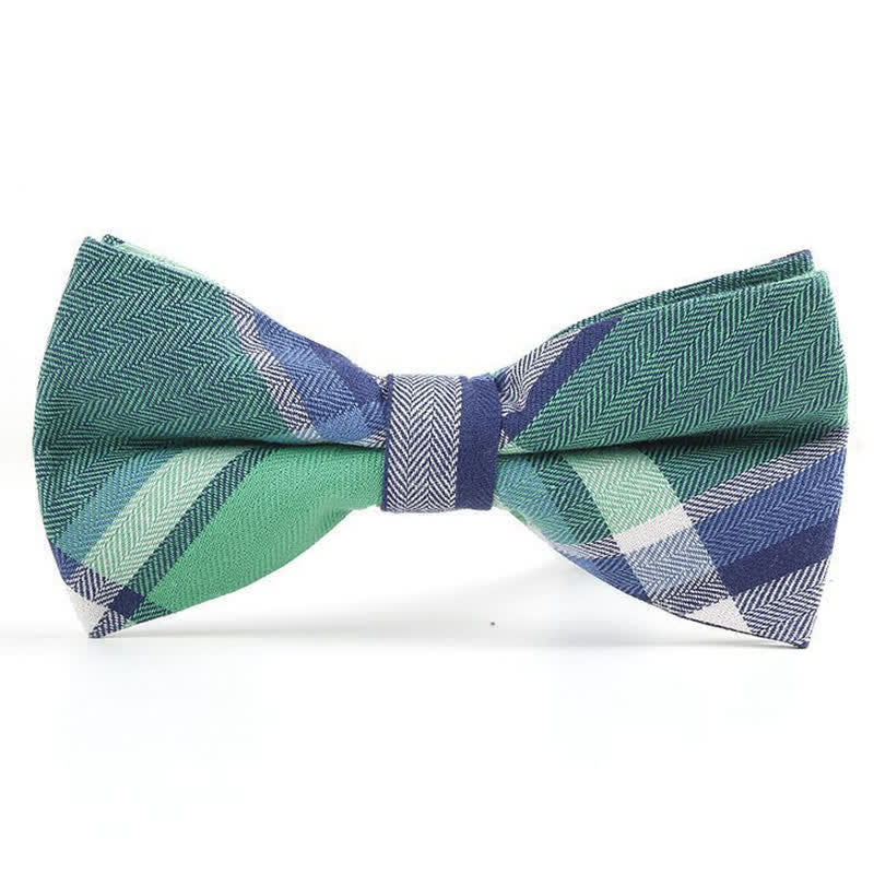 Cravatta a farfalla con motivo scozzese alla moda da uomo - Stile n. 9 - Papillon - image 37