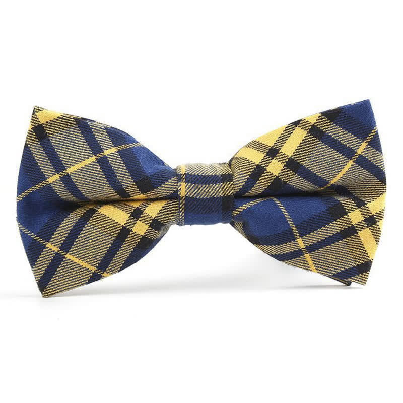 Cravatta a farfalla con motivo scozzese alla moda da uomo - Stile n. 5 - Papillon - image 25